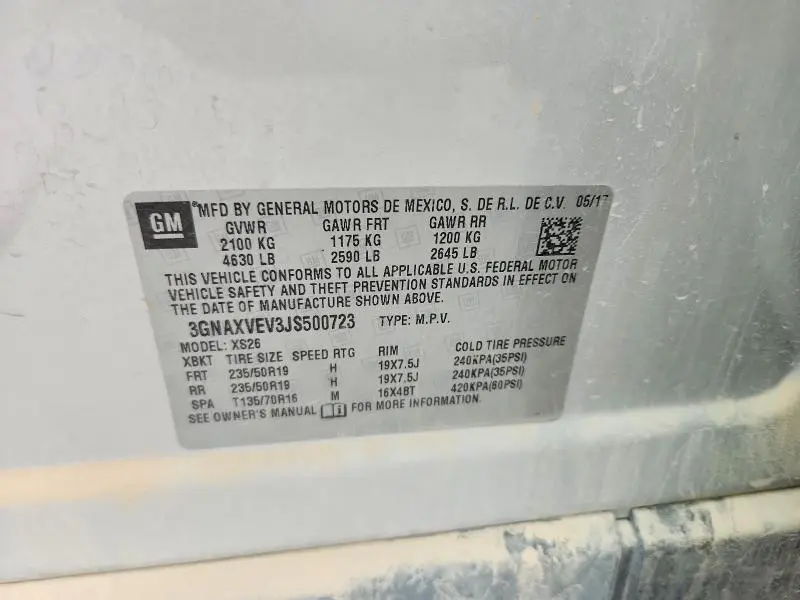 2018 CHEVROLET EQUINOX PREMIER  