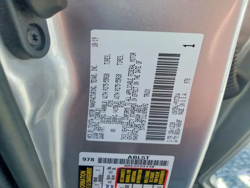 2020 TOYOTA TUNDRA PLATINUM  