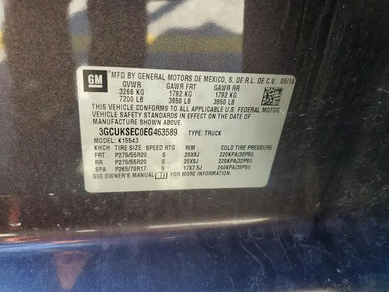 2014 CHEVROLET SILVERADO K1500 LTZ  