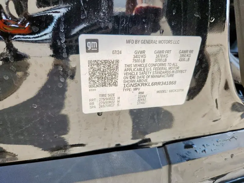 2024 CHEVROLET TAHOE K1500 RST  