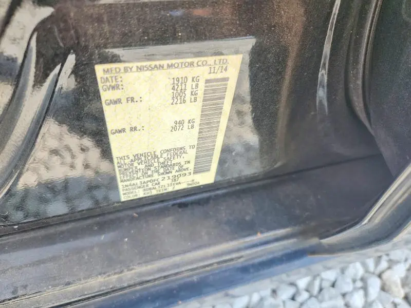 2015 NISSAN ALTIMA 2.5  