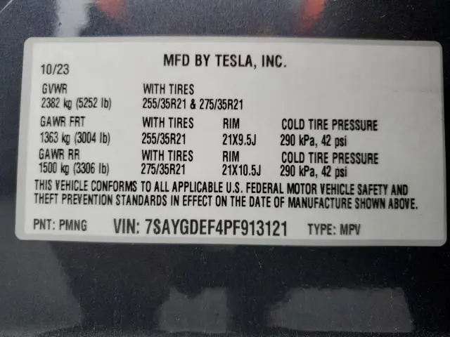 2023 TESLA MODEL Y   
