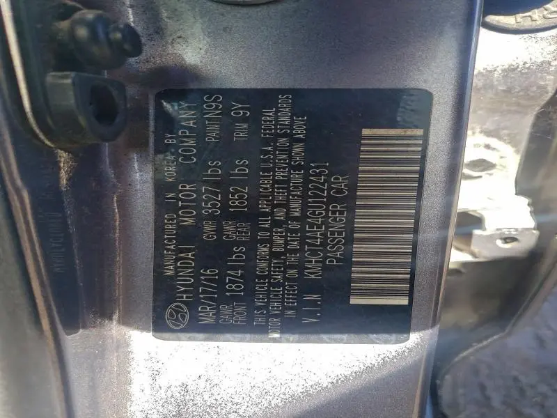 2016 HYUNDAI ACCENT SE  