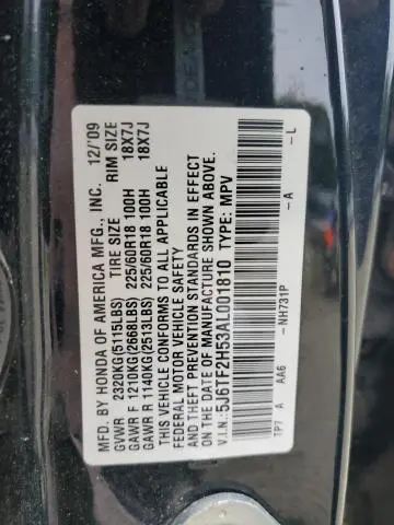 2010 HONDA ACCORD CROSSTOUR EXL  