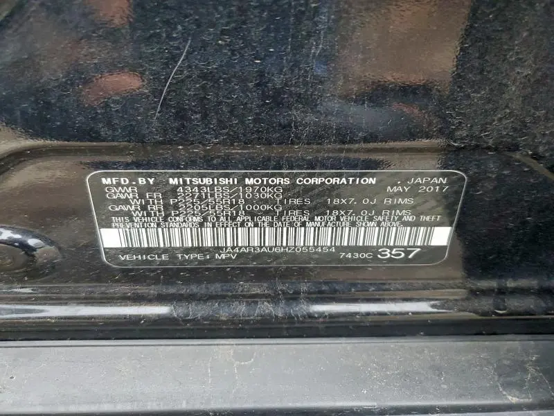 2017 MITSUBISHI OUTLANDER SPORT ES  