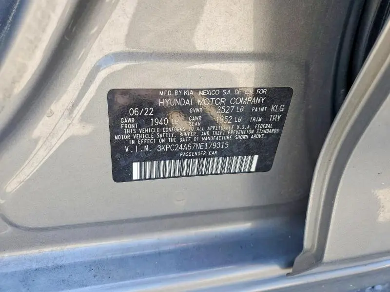 2022 HYUNDAI ACCENT SE  