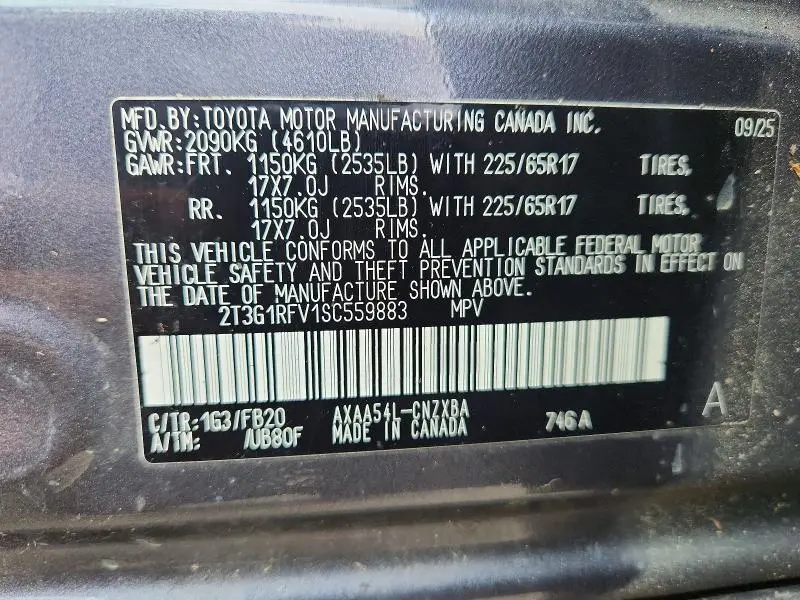 2025 TOYOTA RAV4 LE  