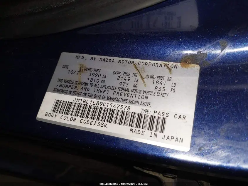 2012 MAZDA MAZDA3 I TOURING