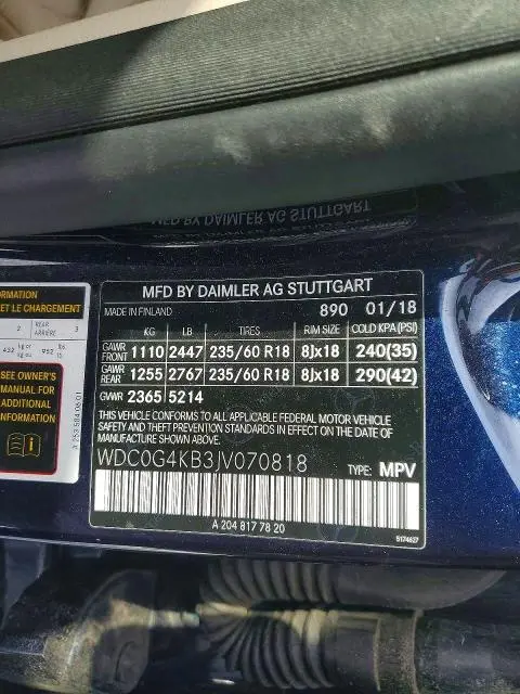 2018 MERCEDES-BENZ GLC 300 4MATIC  