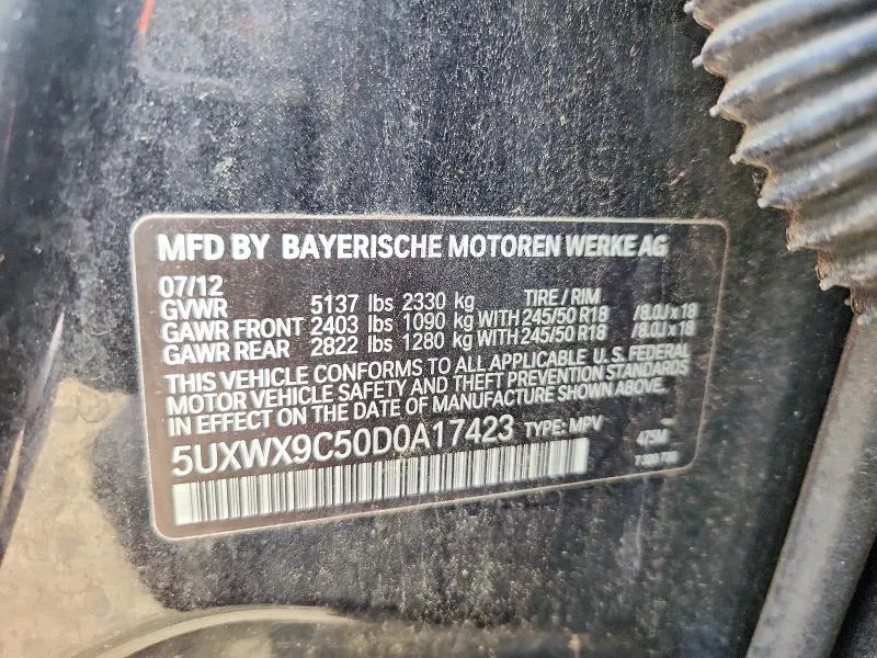 2013 BMW X3 XDRIVE28I  