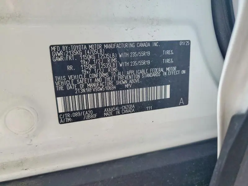 2025 TOYOTA RAV4 LIMITED  