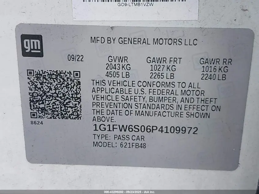2023 CHEVROLET BOLT EV FWD 1LT