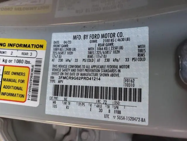 2023 FORD BRONCO SPORT HERITAGE  