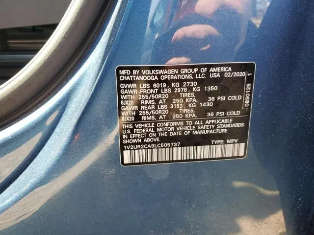 2020 VOLKSWAGEN ATLAS SE  