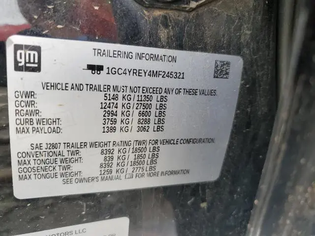 2021 CHEVROLET SILVERADO K2500 HIGH COUNTRY  