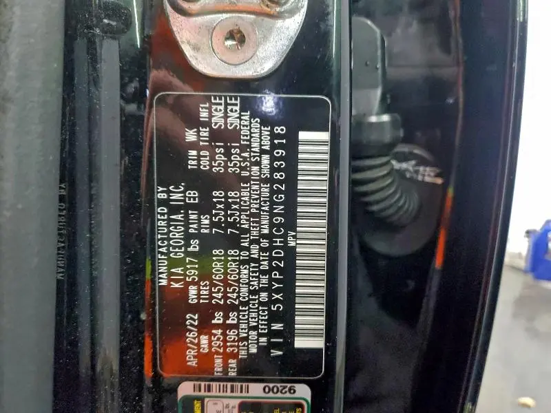 2022 KIA TELLURIDE LX  