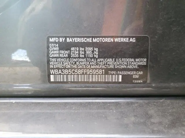 2015 BMW 328 XI SULEV  