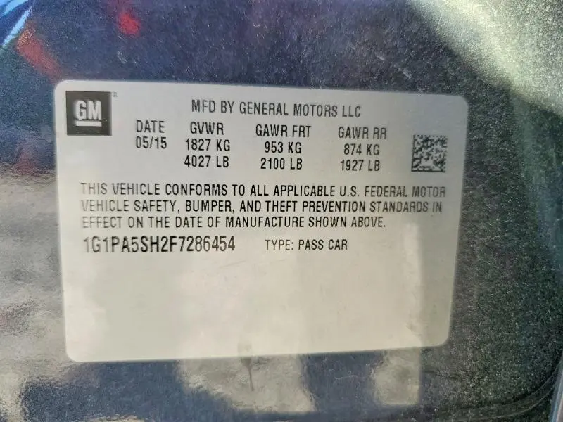 2015 CHEVROLET CRUZE LS  