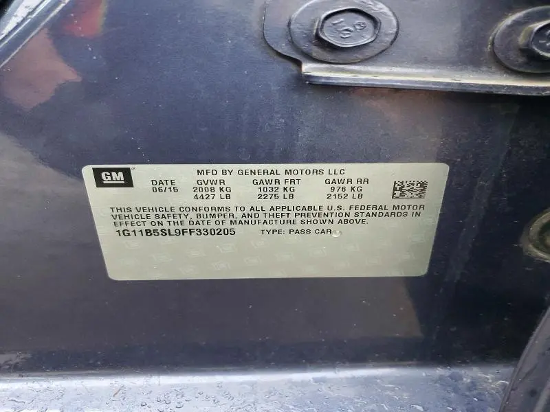 2015 CHEVROLET MALIBU LS  