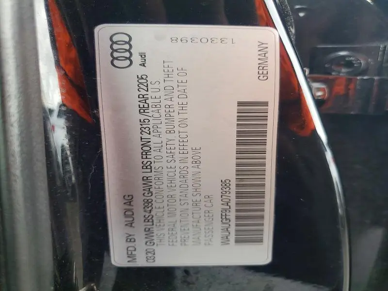 2020 AUDI A3 PREMIUM  