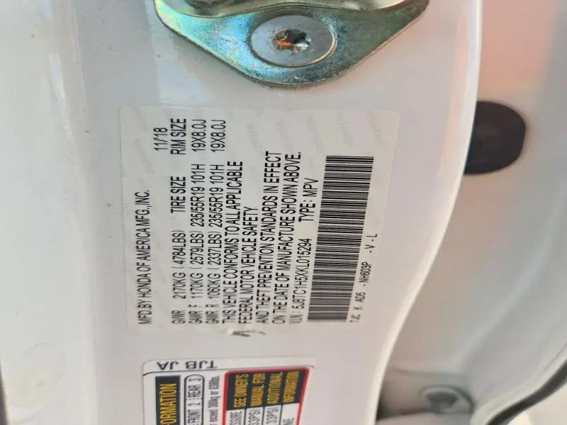 2019 ACURA RDX TECHNOLOGY  