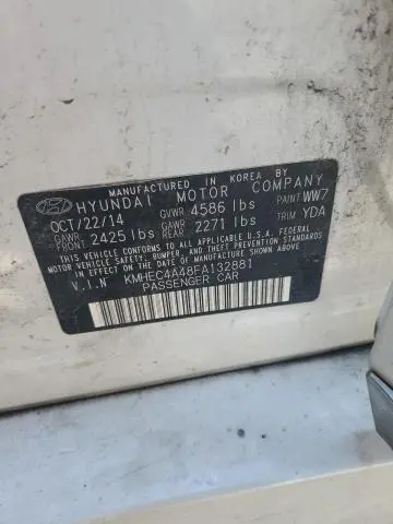 2015 HYUNDAI SONATA HYBRID  