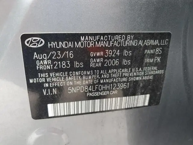 2017 HYUNDAI ELANTRA SE  