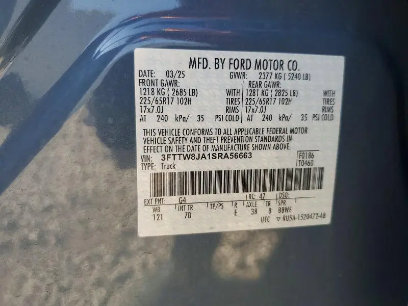 2025 FORD MAVERICK   