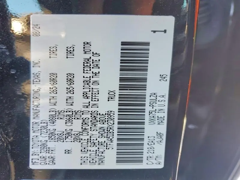 2024 TOYOTA TUNDRA CREWMAX LIMITED  