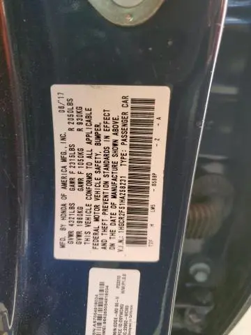 2017 HONDA ACCORD SPORT  