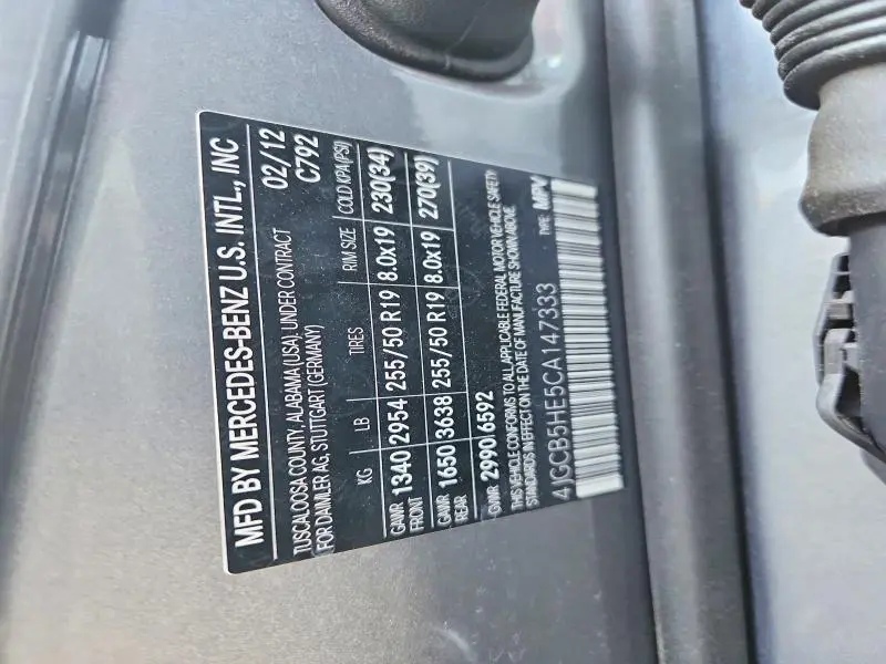 2012 MERCEDES-BENZ R 350 4MATIC  
