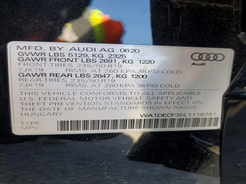 2020 AUDI Q3 PREMIUM S LINE  