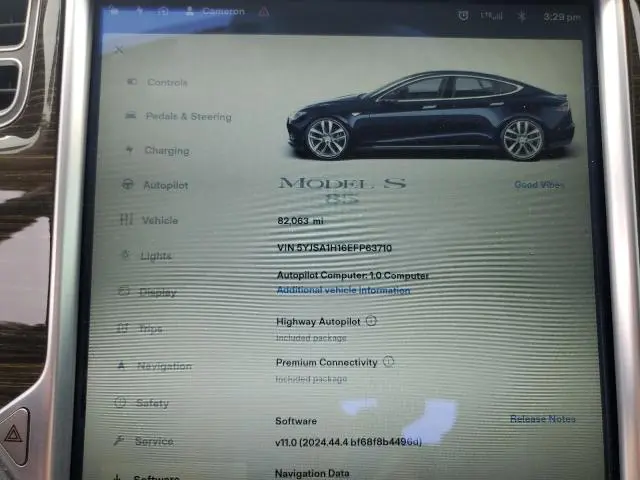 2014 TESLA MODEL S   