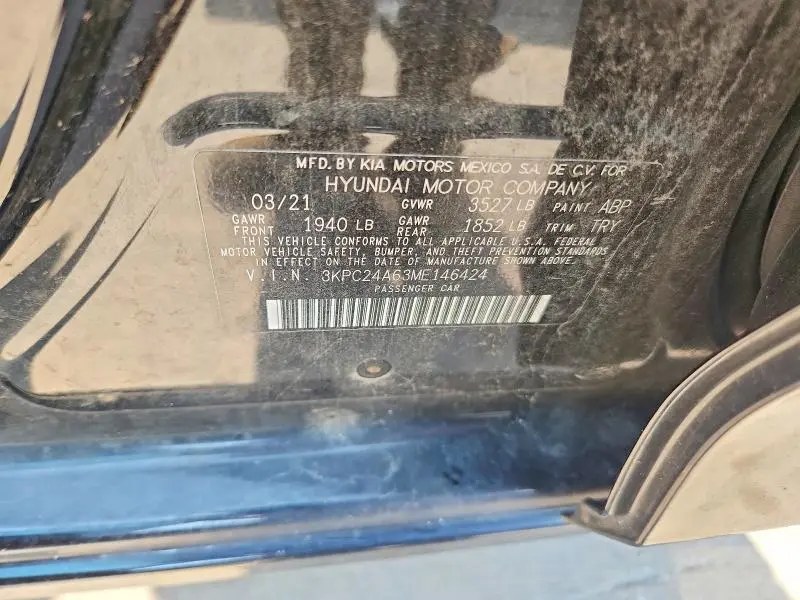 2021 HYUNDAI ACCENT SE  