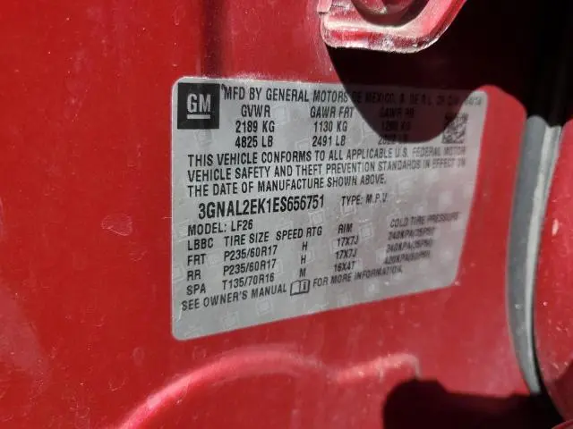 2014 CHEVROLET CAPTIVA LS  