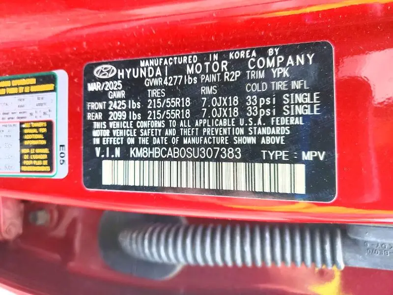 2025 HYUNDAI KONA SEL  