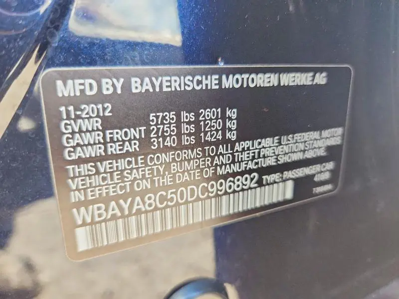 2013 BMW 750 I  