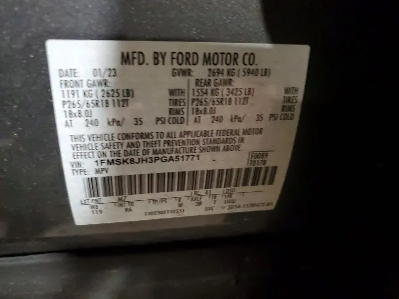 2023 FORD EXPLORER TIMBERLINE  