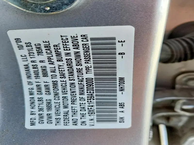 2010 HONDA CIVIC LX  