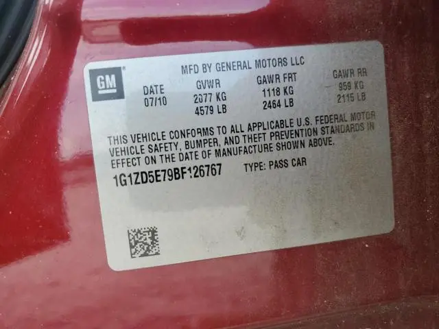 2011 CHEVROLET MALIBU 2LT  