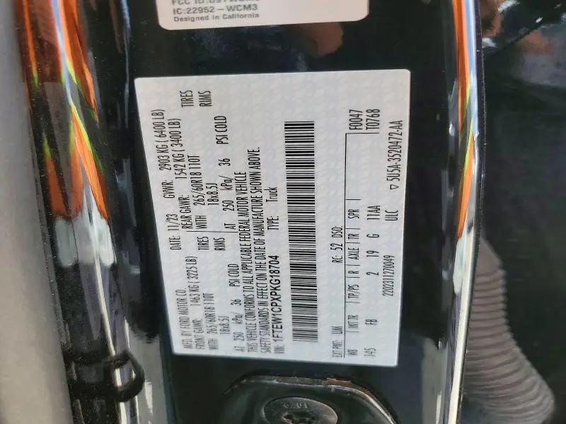 2023 FORD F150 SUPERCREW  