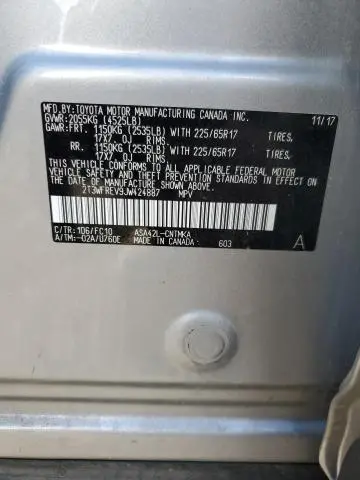 2018 TOYOTA RAV4 ADVENTURE  