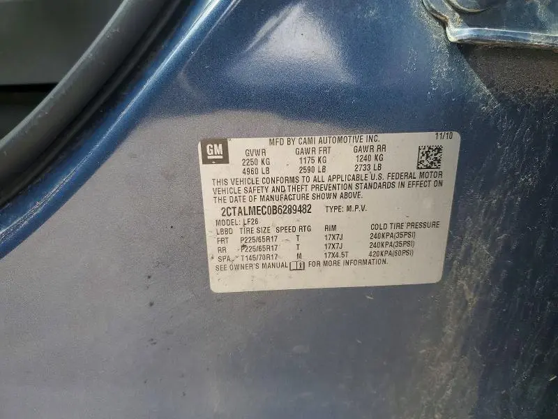 2011 GMC TERRAIN SLE  