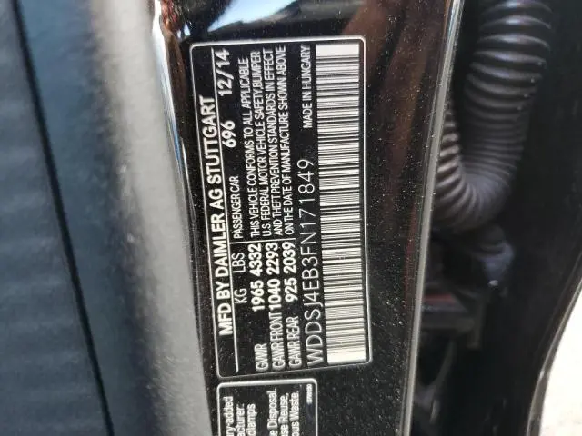 2015 MERCEDES-BENZ CLA 250  