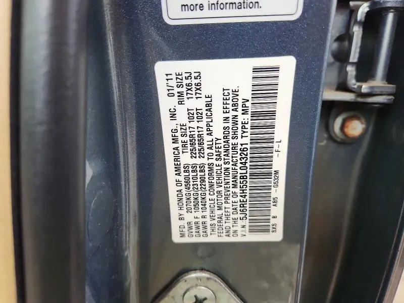 2011 HONDA CR-V EX  