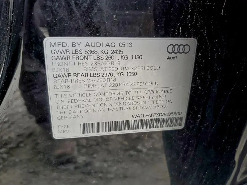 2013 AUDI Q5 PREMIUM PLUS  