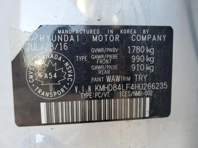 2017 HYUNDAI ELANTRA SE  