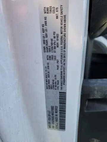 2021 RAM PROMASTER 2500 2500 HIGH  