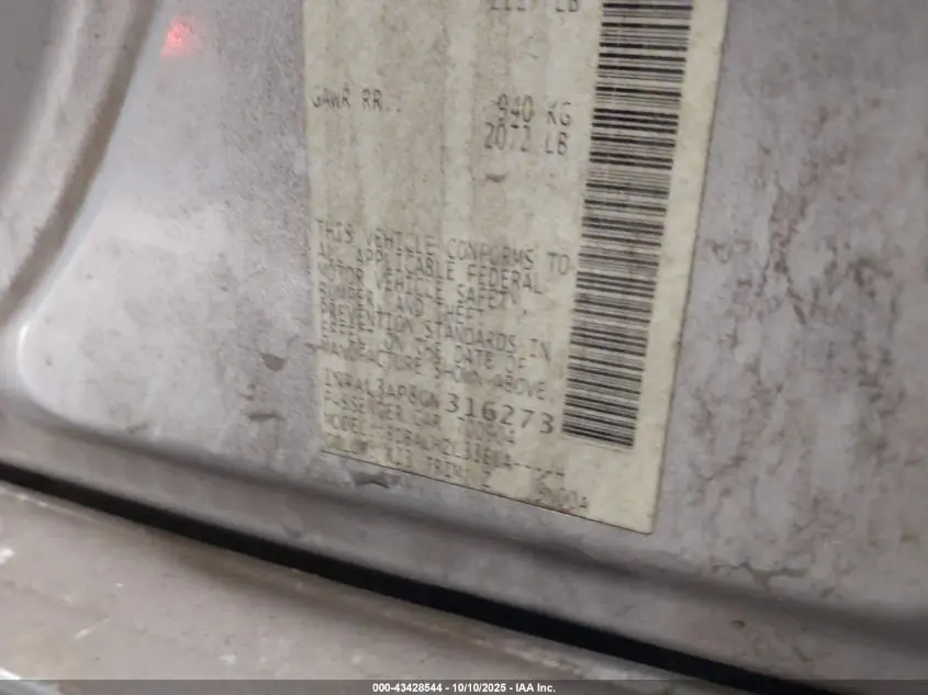 2016 NISSAN ALTIMA 2.5/S/SV/SL/SR