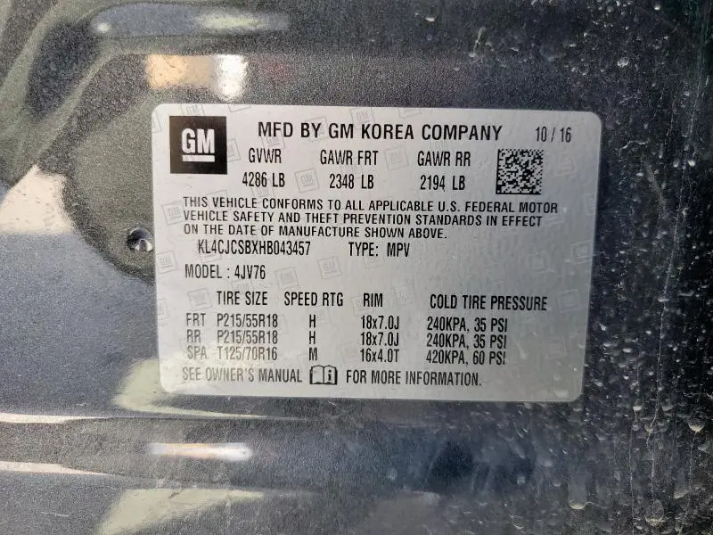 2017 BUICK ENCORE ESSENCE  